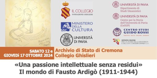 «Una passione intellettuale senza residui». Il mondo di Fausto Ardigò (1911-1944)