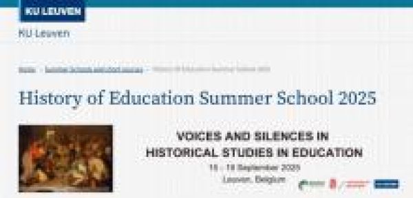 History of Education Summer School - Leuven