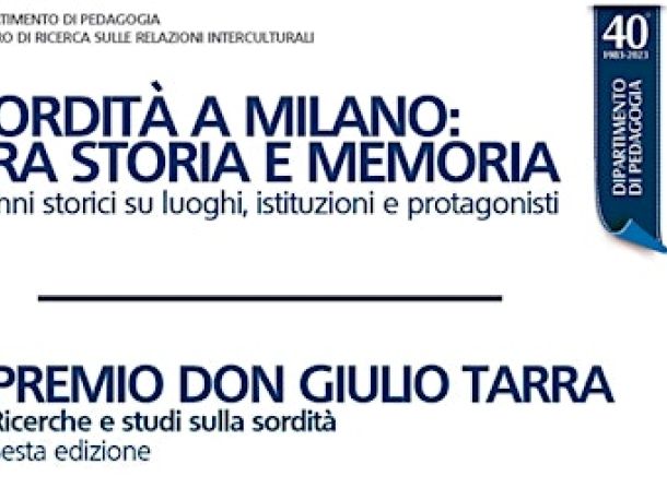 Convegno “Sordità a Milano: tra storia e memoria"